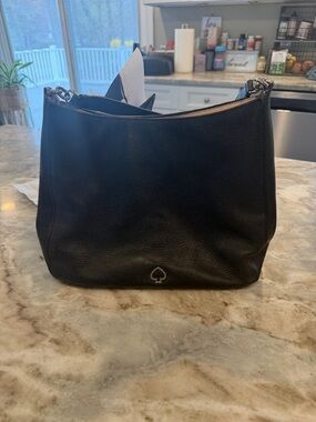 Kate Spade Black Shoulder Bag pebbled leather